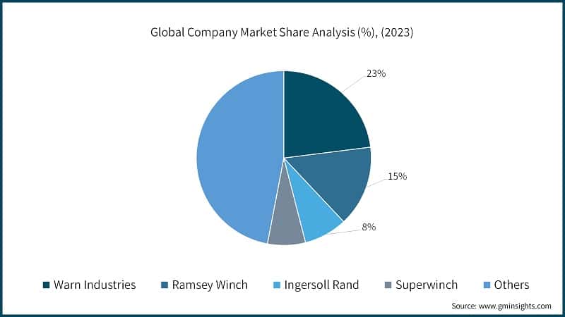 Global Company Market Share Analysis (%), (2023)