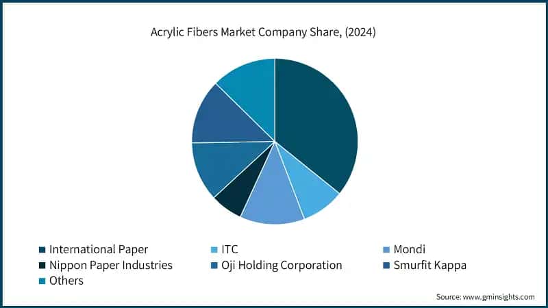 Acrylic Fibers Market Company Share, (2024)