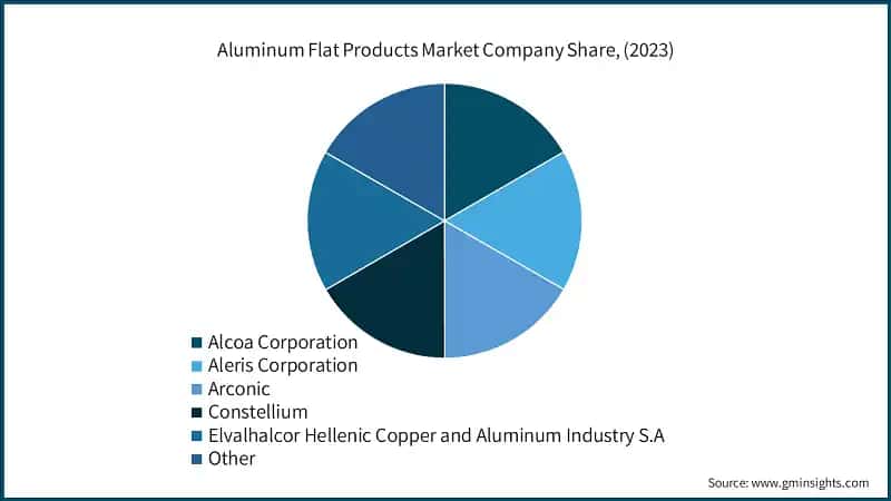  Aluminum Flat Products Market Company Share, (2023)