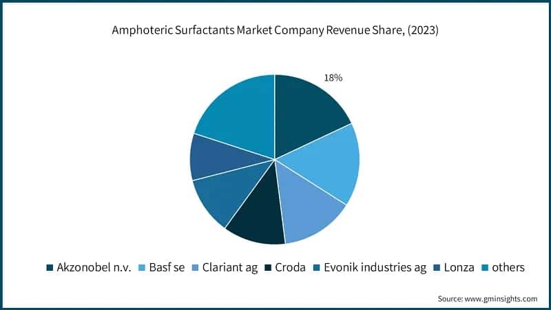 Amphoteric Surfactants Market Revenue Share, (2023)