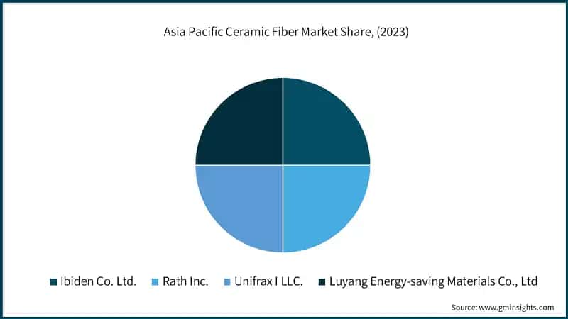 Asia Pacific Ceramic Fiber Market Share, (2023)