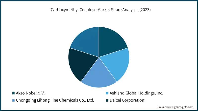 Carboxymethyl Cellulose Market Share Analysis, (2023)