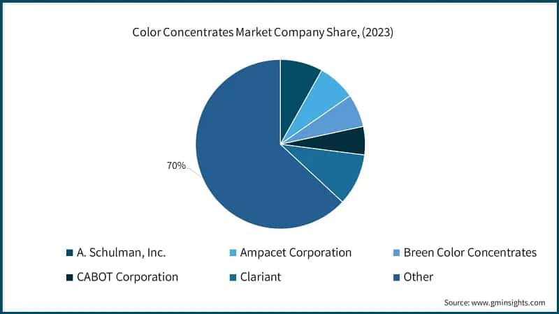 Color Concentrates Market Company Share, (2023)
