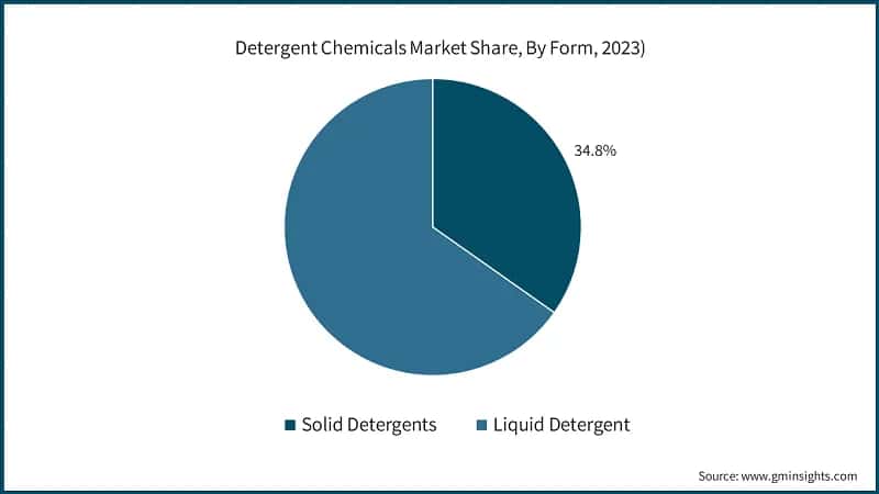 Detergent Chemicals Market Share, By Form, 2023)