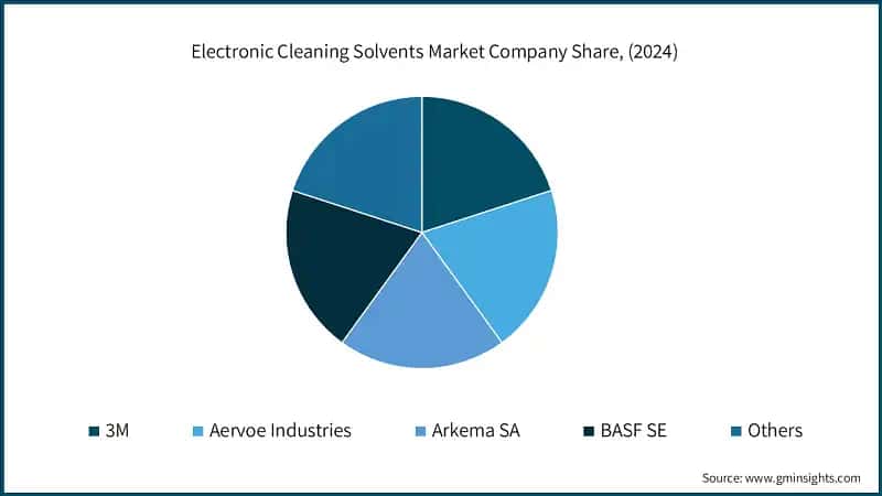 Electronic Cleaning Solvents Market Company Share, (2024)