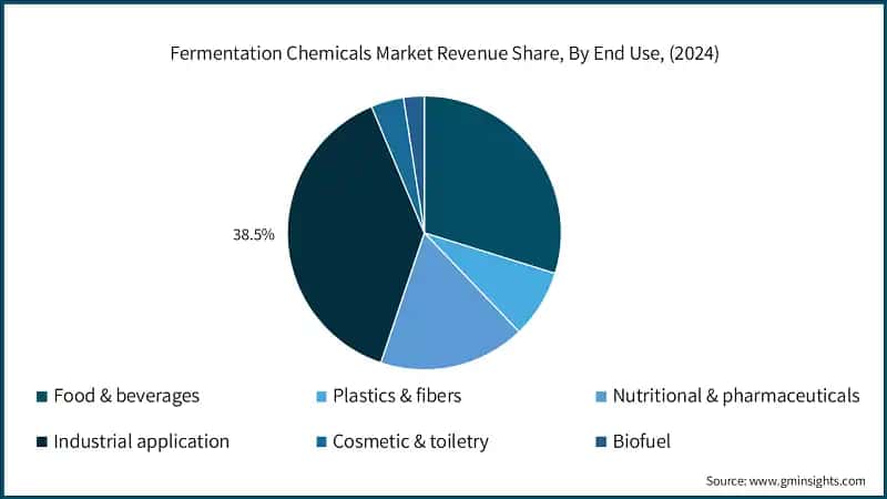  Fermentation Chemicals Market Revenue Share, By End Use, (2024)