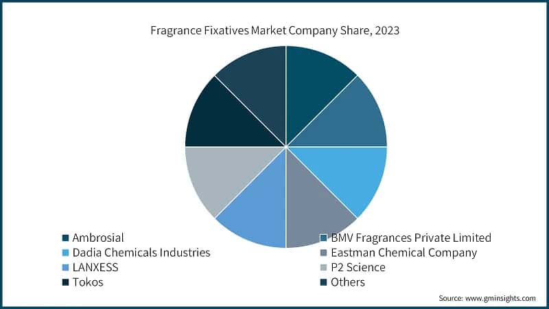 Fragrance Fixatives Market Company Share, 2023