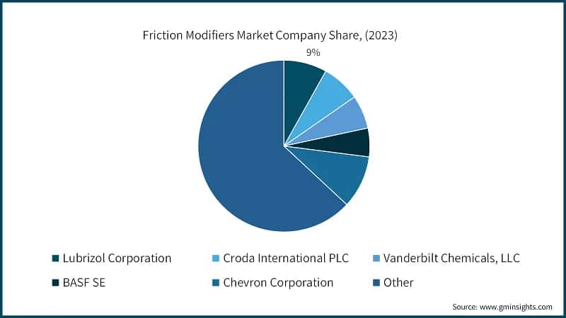 Friction Modifiers Market Company Share, (2023)