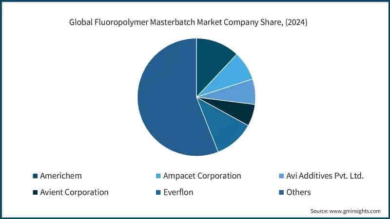 Global Fluoropolymer Masterbatch Market Company Share, (2024)