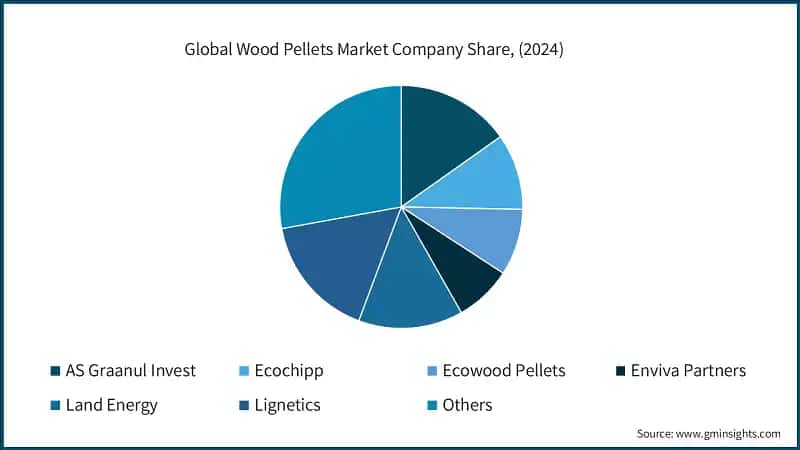 Global Wood Pellets Market Company Share, (2024)