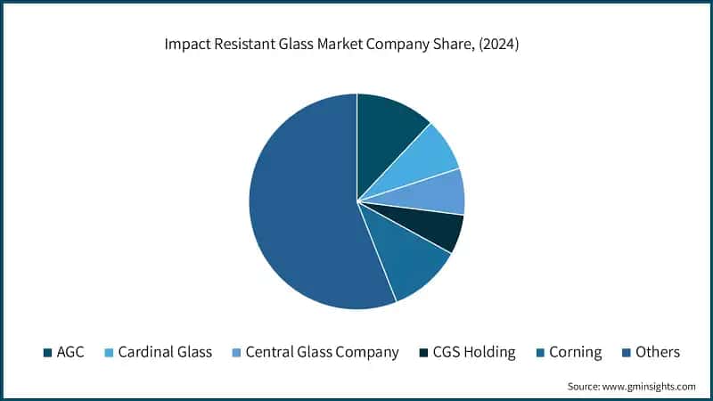 Impact Resistant Glass Market Company Share, (2024)
