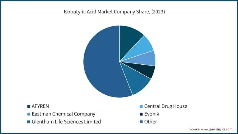 Isobutyric Acid Market Company Share, (2023)