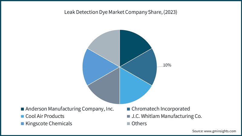 Leak Detection Dye Market Company Share, (2023)