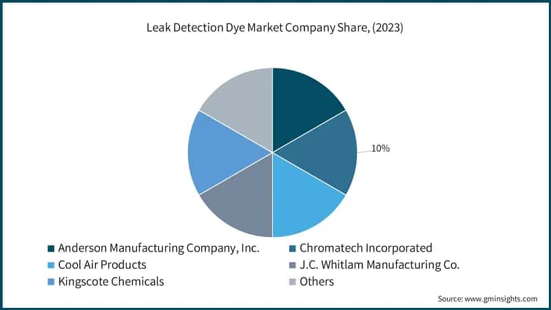 Leak Detection Dye Market Company Share, (2023)