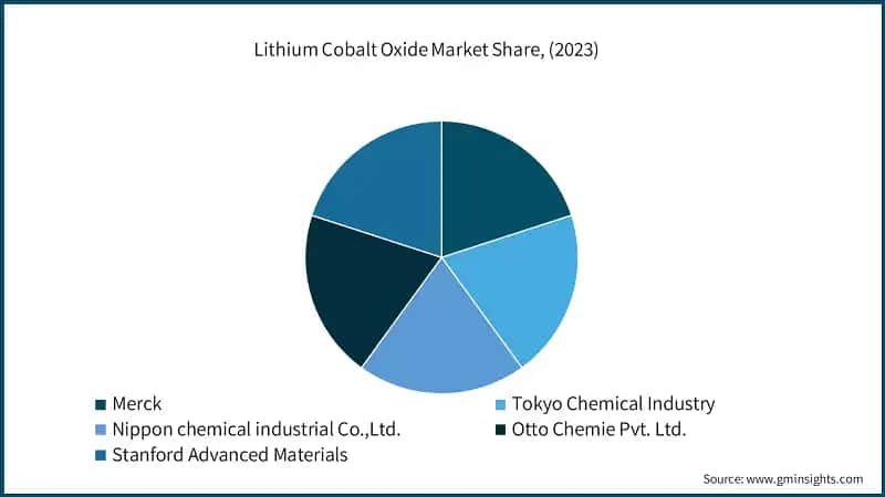Lithium Cobalt Oxide Market Share, (2023)