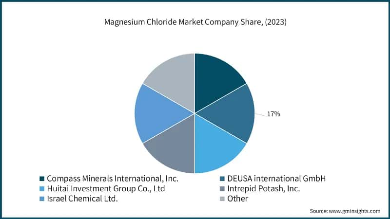 Magnesium Chloride Market Company Share, (2023)