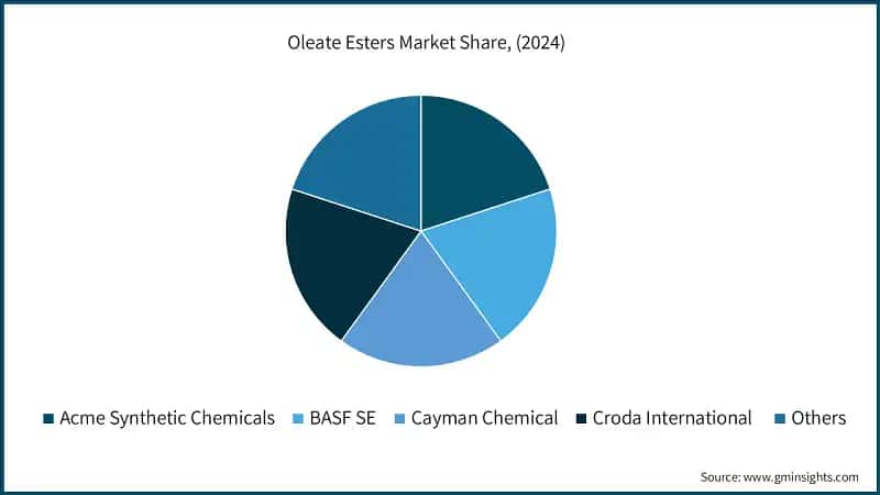 Oleate Esters Market Share, (2024)