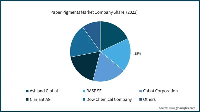 Paper Pigments Market Company Share, (2023)