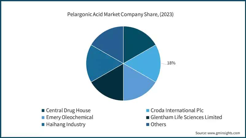 Pelargonic Acid Market Company Share, (2023)