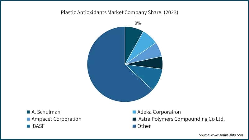 Plastic Antioxidants Market Company Share, (2023)