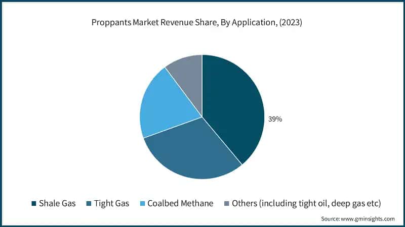 Proppants Market Revenue Share, By Application, (2023)