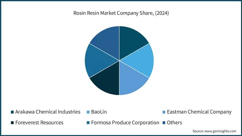 Rosin Resin Market Company Share, (2024)