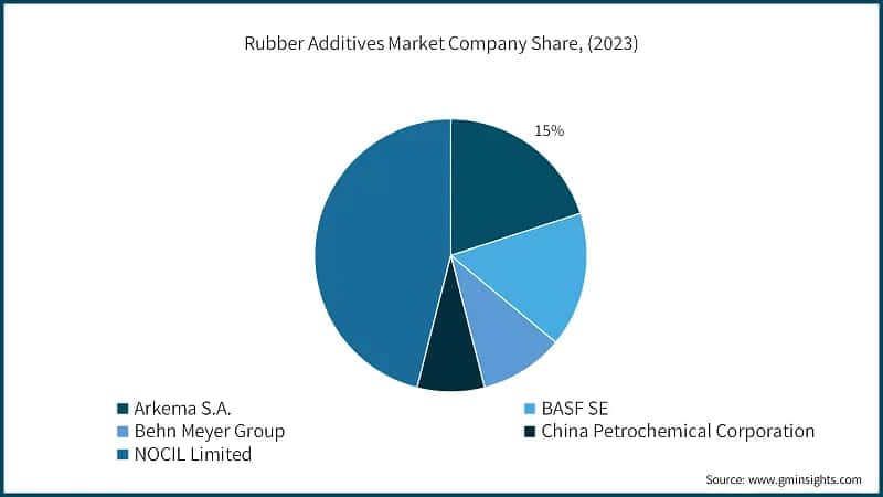 Rubber Additives&nbsp;Market Company Share, (2023)