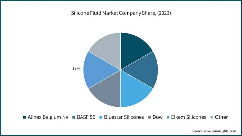 Silicone Fluids Market Company Share, (2023)