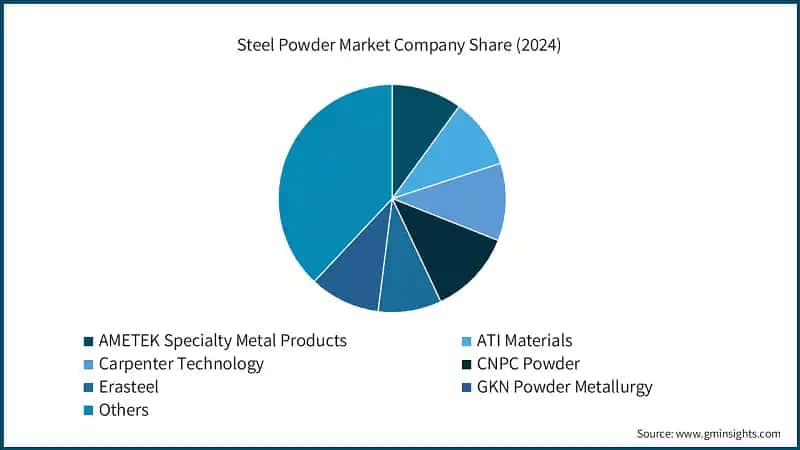 Steel Powder Market Company Share (2024)