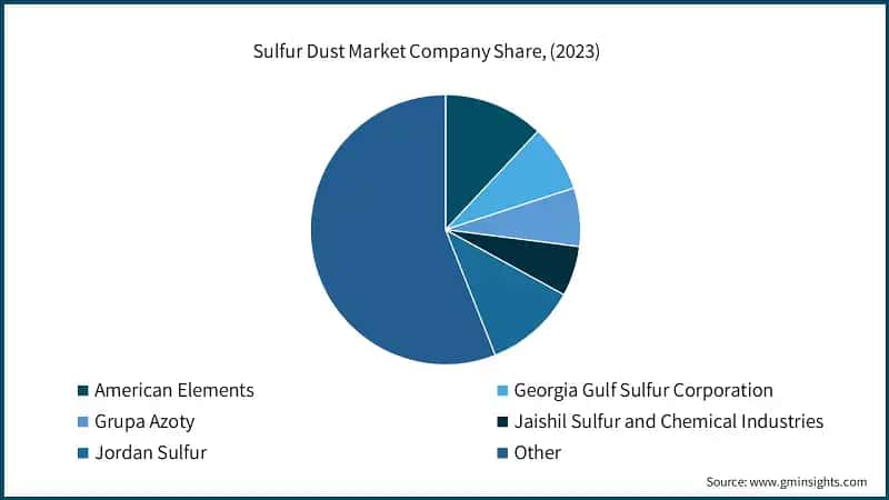 Sulfur Dust Market Company Share, (2023)
