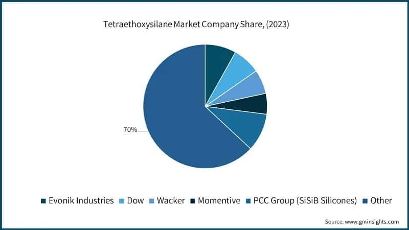 Tetraethoxysilane Market Company Share, (2023)