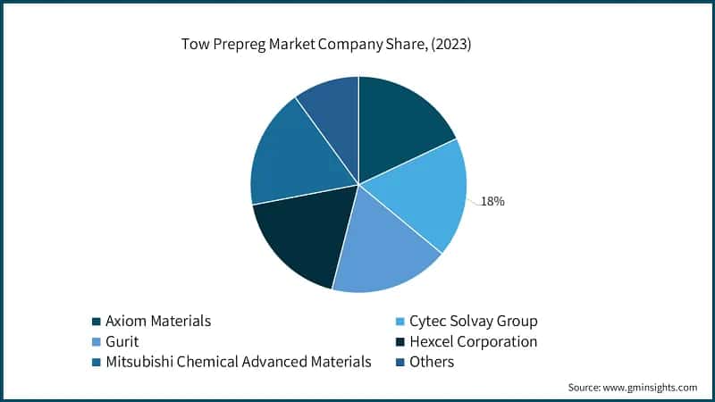 Tow Prepreg Market Company Share, (2023)