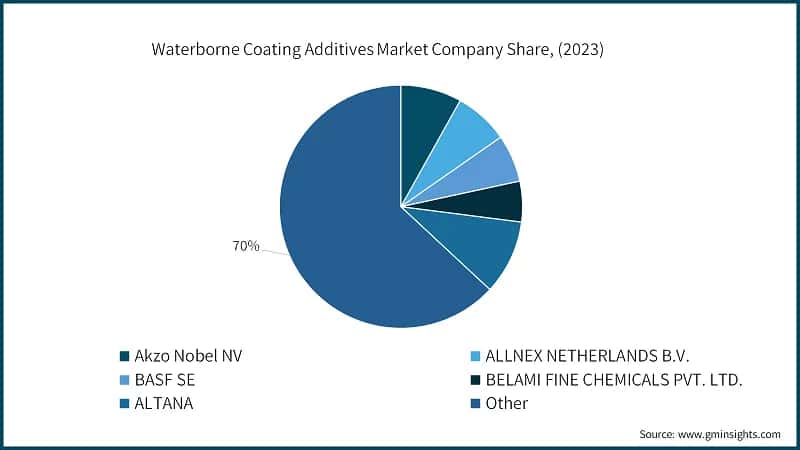 Waterborne Coating Additives Market Company Share, (2023)