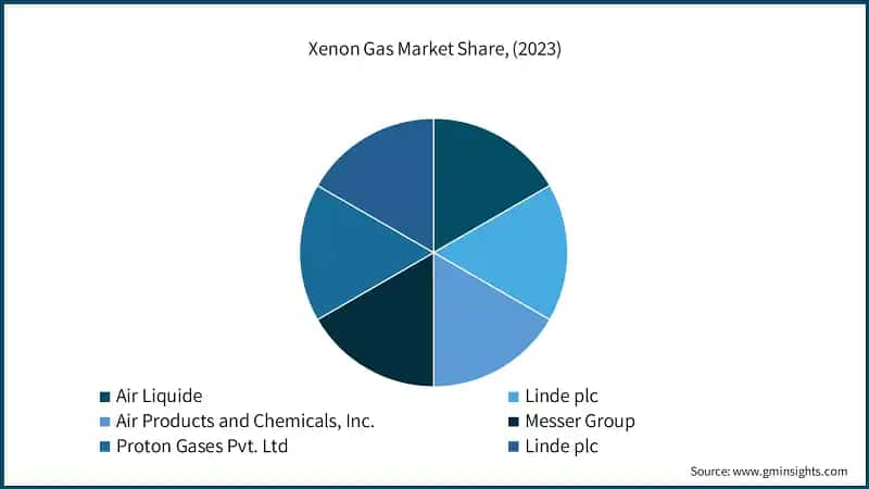 Xenon Gas Market Share, (2023)