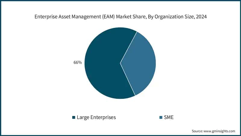 Enterprise Asset Management (EAM) Market Share, By Organization Size, 2024