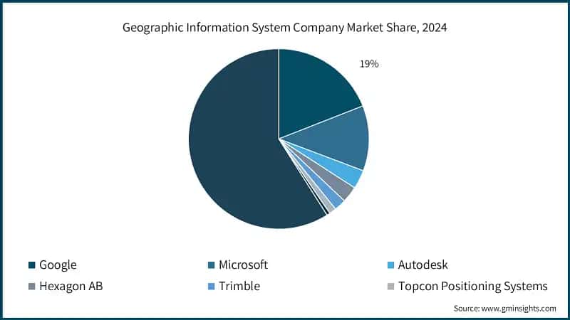 Geographic Information System Company Market Share, 2024