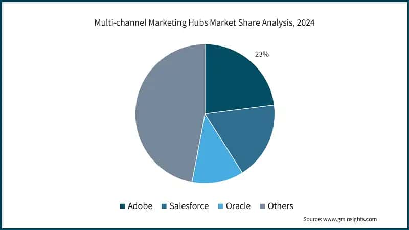 Multi-channel Marketing Hubs Market Share Analysis, 2024