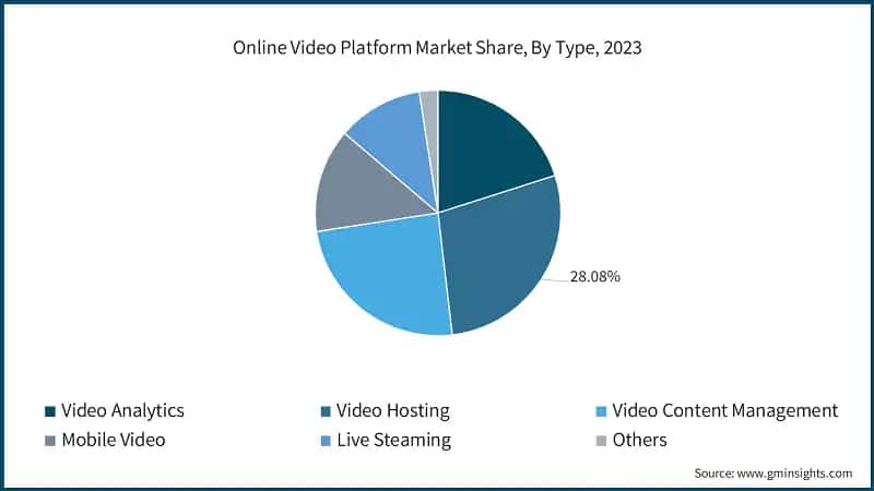 Online Video Platform Market Share, By Type, 2023
