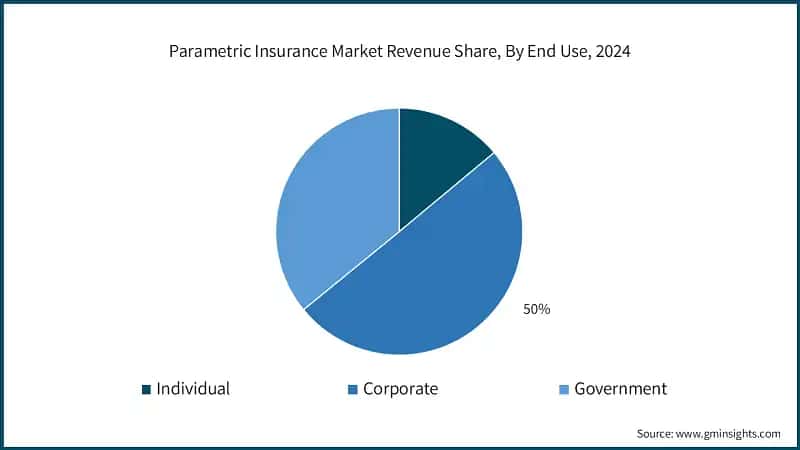 Parametric Insurance Market Revenue Share, By End Use, 2024