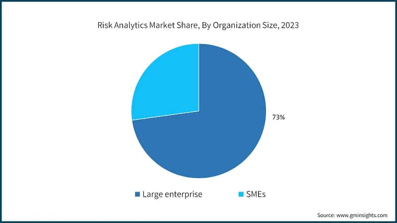 Risk Analytics Market Share, By Organization Size, 2023