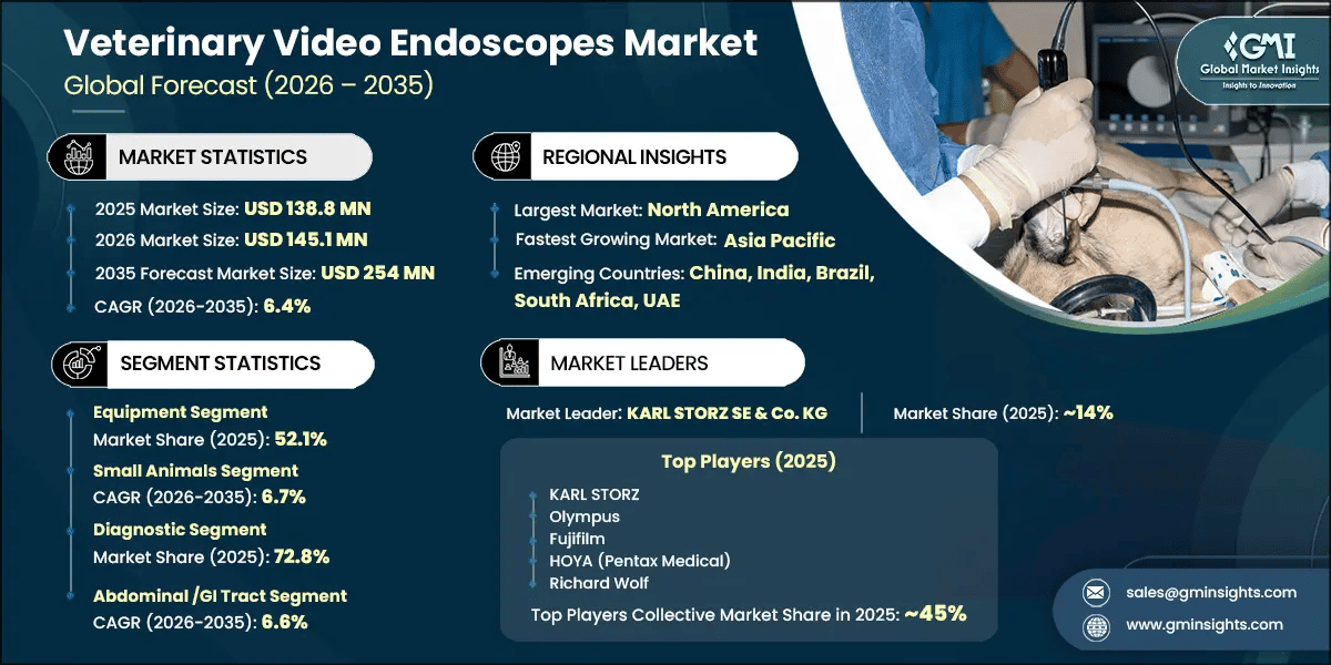 Marktforschungsbericht zum Markt für Videoendoskope für die Veterinärmedizin