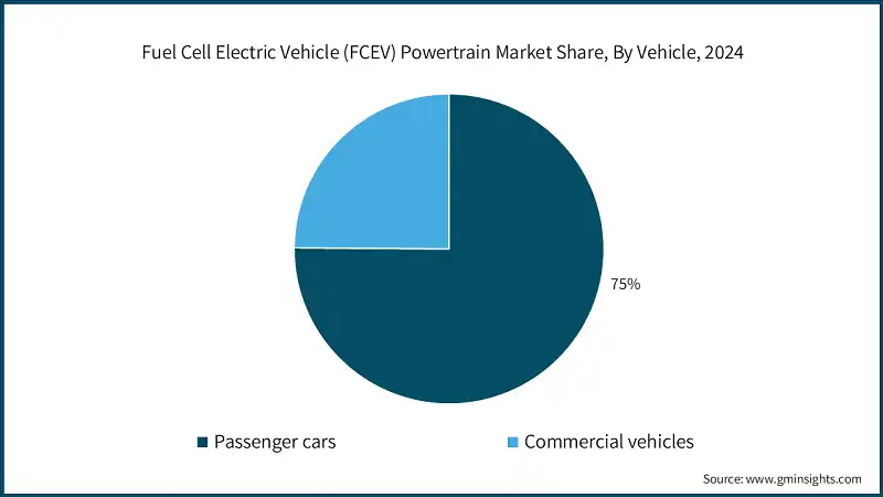 Fuel Cell Electric Vehicle (FCEV) Powertrain Market Share, By Vehicle, 2024