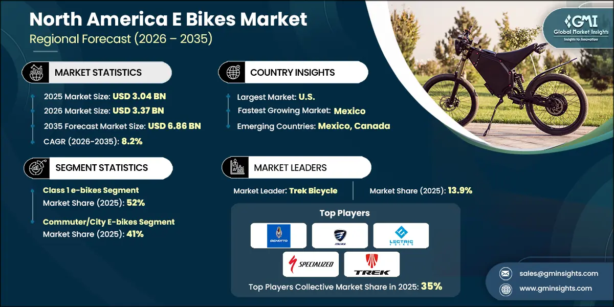Rapporto di ricerca sul mercato delle e-bike in Nord America