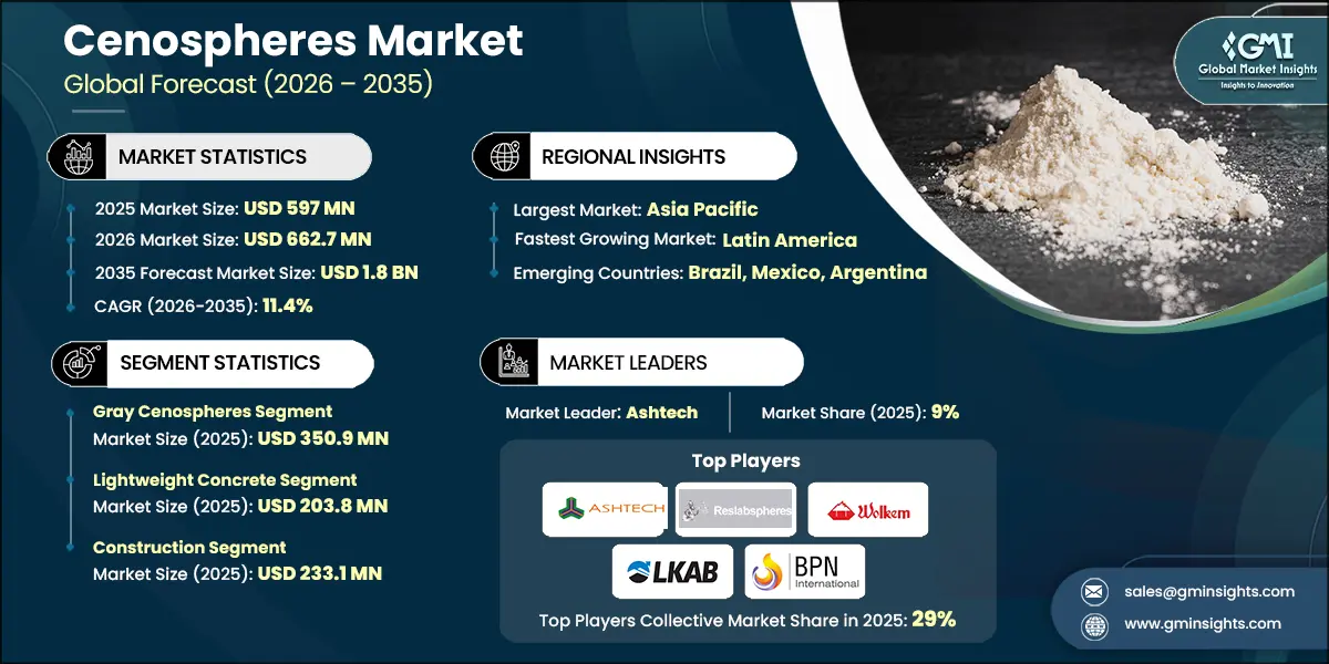 Cenospheres Market Research Report