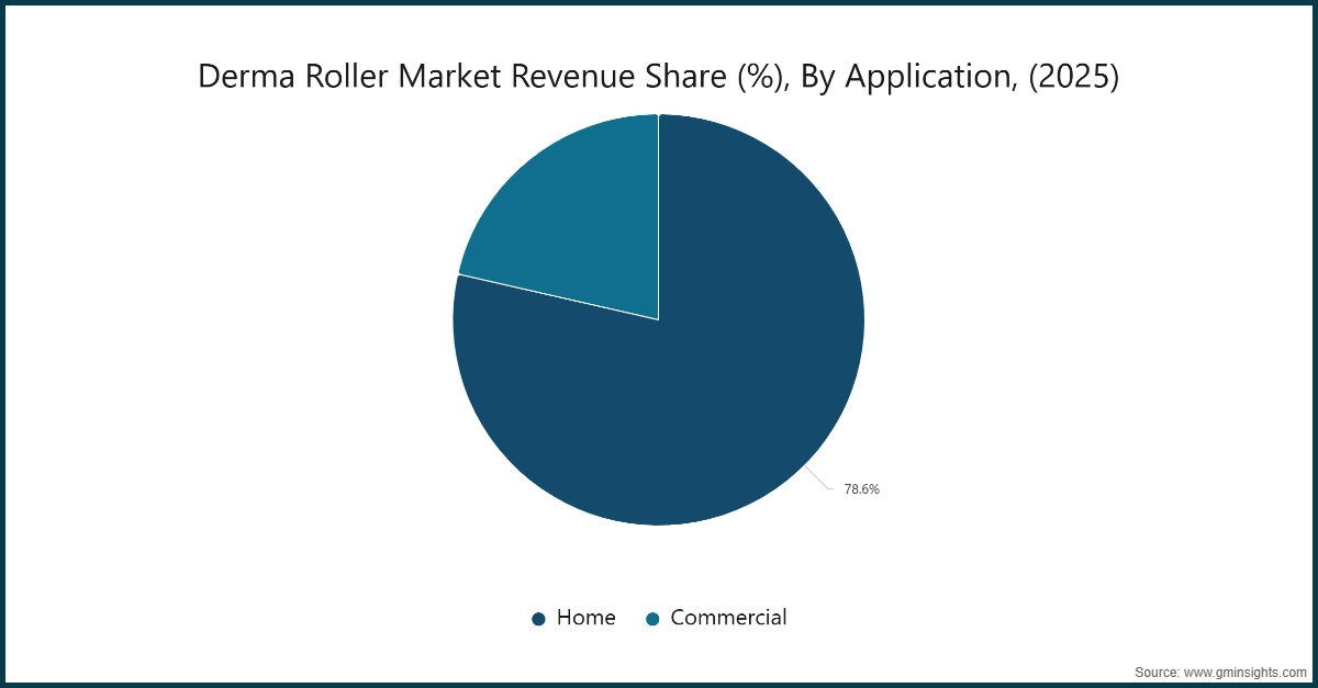 &nbsp;Derma Roller Market Revenue Share (%), By Application