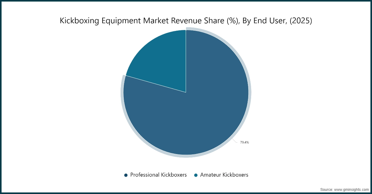 Kickboxing Equipment Market Revenue Share (%), By End User, (2025)