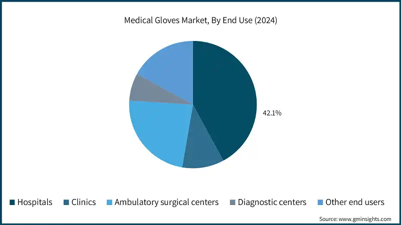 Medical Gloves Market, By End Use (2024)
