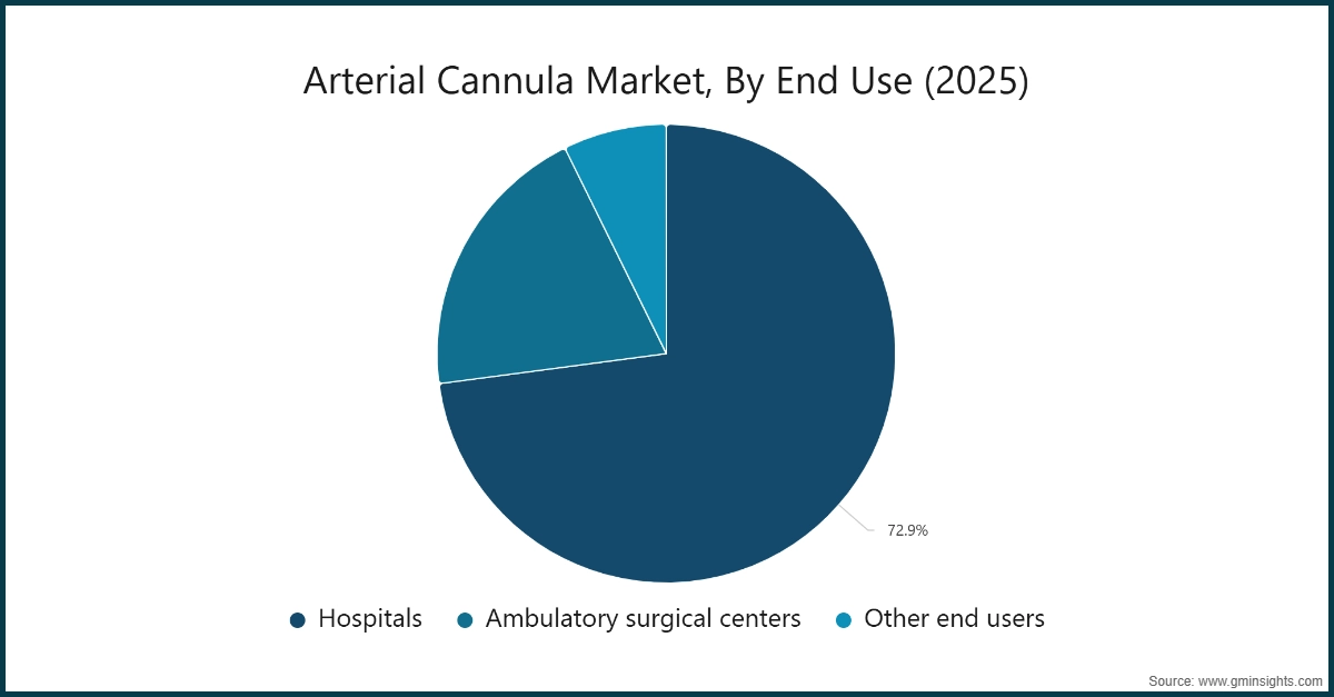 图表：动脉套管市场，按最终用途分类（2025年）