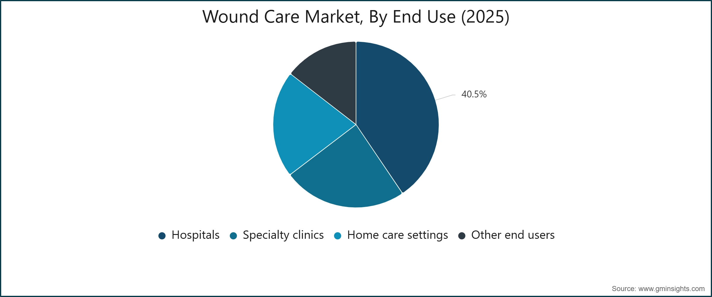    Wound Care Market, By End Use (2025)