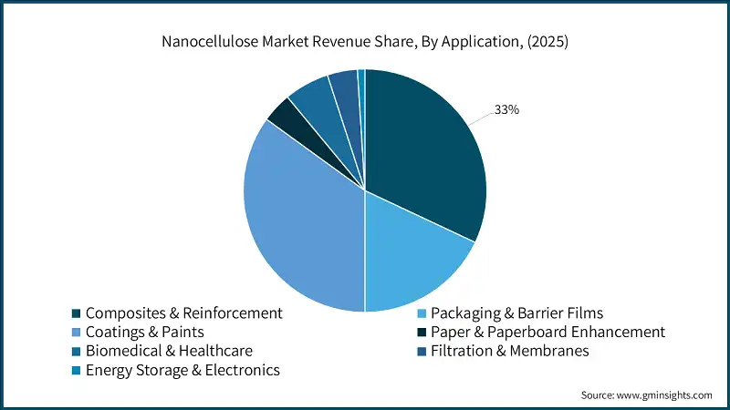Nanocellulose Market Revenue Share, By Application, (2025)